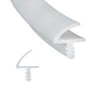 CEIEVER - Guarnizione per porte e finestre, 10 m/25 m, per scanalatura da 3 mm e 11 mm, per porte e finestre, isolamento acustico (bianco, 25 m)