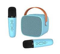 CEIEVER - Microfono per karaoke per bambini, con microfono senza fili, per karaoke, per bambini, con effetti che cambiano la voce e Bluetooth, per ragazzi e ragazze, blu