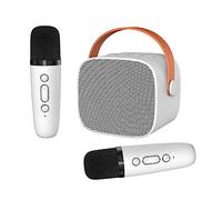 CEIEVER - Microfono per karaoke per bambini, con microfono senza fili, per karaoke, per bambini, con effetti che cambiano la voce e Bluetooth, per ragazzi e ragazze, bianco
