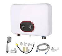 CEIEVER - Scaldacqua istantaneo senza serbatoio, con indicatore LED, 220 V, commutabile, 3500 W/4500 W/5500 W, scaldabagno elettrico per bagno, doccia e cucina