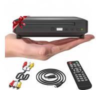 Ceihoit - Mini lettore DVD, per TV con uscita HDMI/AV, cavi HDMI/AV inclusi, HD 1080P, ingresso USB con sistema PAL/NTSC integrato