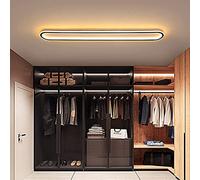 Ceiling Chandelier, Hallway Aisle Veranda Light Lamp Dimmable LED Indoor Lighting Metal Frame Acrylic Ultraslim Long Strip Lobby Hall Balcony Minimalistic [Energy Class A] H