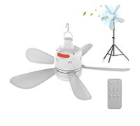 Ceiling Fan, Outdoor Light Fans, Remote Control Patios Cooler, Adjustable Speed Camping, Rechargeable Hanging Air Circulator for Patio, Outdoors, Camp, Backyard, 12.4/10.9/19.1 Inches