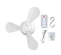 Ceiling Fans with Lights and Remote for Car Camper Rv Beach Canopy Dormitor | Ceiling Fan - Rechargeable Mini Portable 4-Speed Summer Tent Blower,