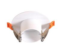 Ceiling Hole Cover Plate - Round Cover Plate | Decorative Hole Panel with Buckle | Easy Installation Construction, Clean White Finish, Home Living Room Kitchen Garage, Basemen