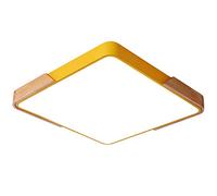 Ceiling Lamp Panel Lights LED Ceiling Lamp 3-Color Dimmable LED Flush Mount Ceiling Light Embedded Installation Close to Ceiling Light Fixtures Simple Children's Room Balcony Macarons (Yellow 50cm)
