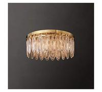 Ceiling light Crystal lighting ceiling lamp atmospheric crystal lamp simple modern master bedroom lamp household ceiling lamp living room lamp ceiling lamp round lamp dining room lamp Ceiling Light F