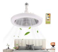 Ceiling Light Fixture with Fan, Kitchen Ceiling Fan Light, Remote-Controlled Cooling Lamp, 9.84x9.84x4.33 Inches, Space-Saving Illumination for Garage, Bathroom, Game Room, Living Room, Kitchen