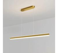 Ceiling Light Lamp Pendant Lights LED Chandelier, Long Strip Hanging Aluminum Dining Table Fixture, Minimalist Drop Lamps for Office Kitchen Bar Lighting