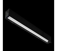 Ceiling lineare prisma black 560mm 18W con terminale block, 3000K-4000K-5000K, 2520Lm, IP20. Progettato per: illuminazione di ambienti e uffici.