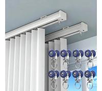 Ceiling Mount Curtain Track for Heavy Curtains, Heavy Duty Extra Long Straight Curtain Rail Room Divider, Home Commercial Thicken Curtains Rod for Living Room(4.1M)