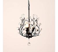 Ceiling Pendant Light Fashion Creative Nordic Porch Lighting Fixture American Restaurant Droplight Metal European Luxury Crystal Hanging Lamp Chandelier for Kitchen Aisle