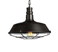 Ceiling Rustic Loft Chandelier Industrial Retro Iron Pendant Lights Creative Dining Room Clothing Store Cafe Pot Cover Netting Hanging Lamp Decor Interesting Life
