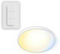 Ceiling Telecomando Philips Superslim, 5 Scene Illuminaz. Preimp., Regolaz. Profonda Luminosità fino all'1%, Facile da Controllare, Facile da Installare, Design Sottile, 22 W, Rotondo, Bianco