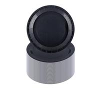 CEILIWEN Confezione da 100 piatti di carta neri, 18 cm, rotondi per feste, compleanni, lauree, pensionamento, Halloween, catering ed eventi (nero, 17,8 cm)