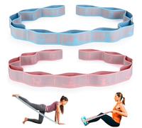 CEILIWEN - Fascia elastica per yoga e stretching, con passanti, per fisioterapia, pilates, esercizi elastici, per esercizi di stretching delle gambe, fasce elastiche per esercizi