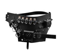 Ceinture Médiévale Vikings Avec Porte-Potion - Corsetto Réglable Avec Poche | Accessoire de Costume Cosplay, Fête, Halloween | Ceinture Confortevole Bouteille di Potion, Idéale Spectacles Sur Scène