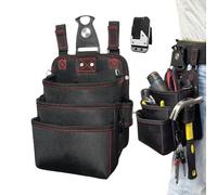 Ceinture Porte-outils | Sac Banane Imperméable 3 Couches En Oxford | Pochettes Pour Ceinture Porte-outils | Idéal Pour Électricien, Bâtiment, Menuisier, Jardinier, Mécanicien, Motard, Voyage, Noël