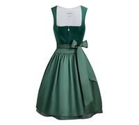 CEIVONE Dirndl da donna, costume tradizionale Dirndl in velluto verde Midi, vestito tradizionale Dirndl, Oktoberfest, Blu, 46