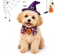 CEJAS 1 Cravatta a Farfalla Halloween per Cane e Gatto - Accessorio Divertente per Piccoli Animali - Ideale per Costumi di Carnevale e Feste