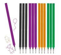 CEJAS 12 Pezzi Ricariche Cancellabili Compatibili con Legami, Halloween Refill Penne Cancellabili Set, Facili da Cancellare, Punta Della penna 0,7 mm(3 Arancione + 3 Nero + 3 Viola + 3 Verde)