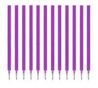 CEJAS 12 Pezzi Ricariche Cancellabili Compatibili con Legami, Refill Penne Cancellabili Set con Legami, Facili da Cancellare, Punta Della penna 0,7 mm, Altezza 13 cm,Colore Viola