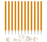CEJAS 12 Pezzi Ricariche Cancellabili Compatibili con Legami, Refill Penne Cancellabili Set con Legami, Facili da Cancellare, Punta Della penna 0,7 mm, Altezza 13 cm, Colore Arancione