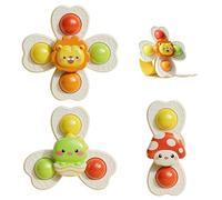 CEJAS 3 Pezzi Ventose Gioco per Bambini con Braccialetti Giochi Bagnetto Neonato Giochi Ventosa Bambini Giochi Seggiolone Ventosa Giocattolo per Trottola a Ventosa Spinner Bambini