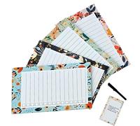 CEJAS 4 Pezzi Blocchi Magnetici per Lista Della Spesa per Frigorifero, 9×15CM Taccuini Magnetici da Frigorifero, Liste di Cose da fare, Blocco Note Magnetico, To Do List Magnetica