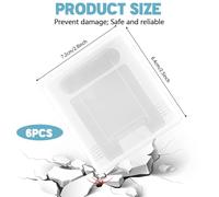 CEJAS 6 Pezzi Copertura Antipolvere di Plastica Trasparente, Bossolo Gioco Protettiva, Custodia da Gioc, per Gameboy Color, Game Boy Pocket, GB/GBC/GBP