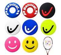 CEJAS 8 Ammortizzatori per Racchette - Motivi Divertenti - Versatili per Tennis, Badminton e Squash - Riduzione di Vibrazioni e Rumore - Accessorio Perfetto