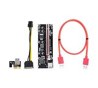 CEKGDB 60PCS VER009S Plus PCI-E Riser Card PCIE 1X a 16X Extender 1M 0.6M 0.3M USB 3.0 Cavo SATA a 6Pin a SATA cavo di alimentazione (0,6 m)
