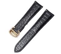 CEKGDB Alligatore Cinturino In Vera Pelle Per Cartier Solo Tank London Calibo Cinturino In Pelle Uomini E Donne 16mm 18mm 20mm 22mm, 17mm, agata