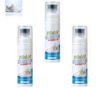 Cekiku Kit Detergente Scarpe Schiuma per Sneakers Bianche, Liquido Lavaggio a Secco Smacchiatore per Tela in Pelle Maglia e Gomma, Rimuove Sporco Grime e Ingiallimento, con Spazzola per una