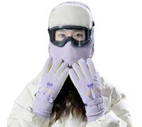 Celanisai Sciarpa con cappuccio unisex 4 in 1, calda copricapo, paraorecchie e occhiali di protezione, antivento, termico, caldo berretto nord-est, cappello bomber Ushanka, berretto invernale per