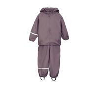 Celavi Basic Rainwear Set-Pu Giacca Impermeabile, Moonscape, 120 Unisex-Bambini e Ragazzi