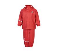 Celavi Basic Rainwear Set - Solid PU, Giacca Impermeabile Unisex - Adulto, Baked Apple, 8-9 Jahre