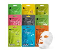 Celavi Essence Face Mask Paper Sheet Korea Skin Care Moisturizing Set di 9 (miscela di 9)