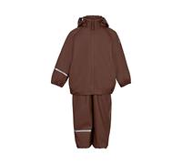 CeLaVi PU Recycled Rain Set, Giacca Impermeabile Unisex Kinder, Rocky Road, 80