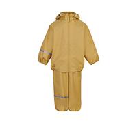 Celavi Basic Rainwear Set-Pu Giacca Impermeabile, Rattan, 130 Unisex-Bambini e Ragazzi
