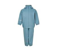 CeLaVi Rainwear Ser-Recycle Pu Giacca da Pioggia, Blu Fumo, 130 Unisex-Bambini