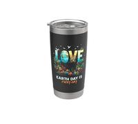 Celebra la Giornata della Terra con amore - La Giornata della Terra Bicchiere termico in acciaio inox doppia parete