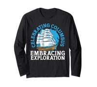 Celebrando Columbus Abbracciando l'esplorazione Columbus Day Maglia a Manica