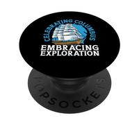 Celebrando Columbus Abbracciando l'esplorazione Columbus Day PopSockets PopGrip Adesivo