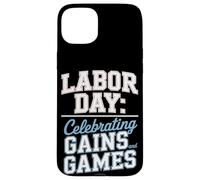 Celebrando guadagni e giochi Labor Day Custodia per iPhone 15 Plus