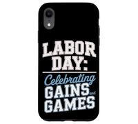 Celebrando guadagni e giochi Labor Day Custodia per iPhone XR