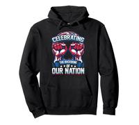 Celebrando la spina dorsale della nostra nazione Patriottica USA Felpa con Cappuccio