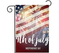 Celebrate Usa American 4Th Of July Independence Day Fireworks Bandiere Resistente Alle Intemperie Bandiera Durevole Flag Per Balcone Decorazione Esterno 30X45Cm