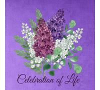 Celebration of Life: Funeral Guest Book / Guest Book for Memorial Service / Lilac Cover