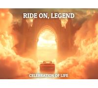 Celebration of Life Guest Book for driver, motorsport lover memorial